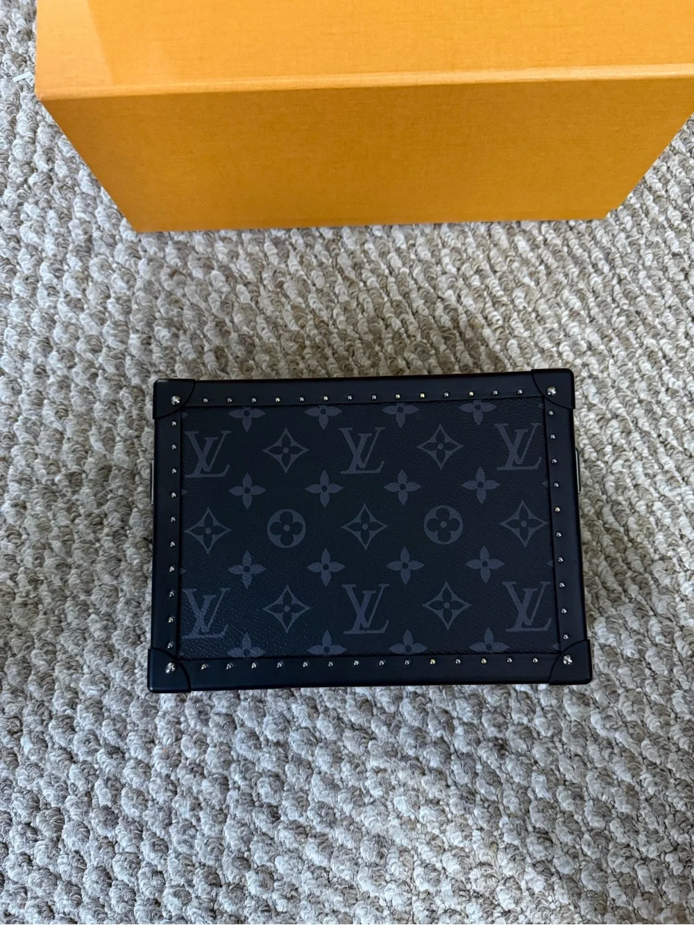 New Louis Vuitton Monogram Eclipse Clutch Box